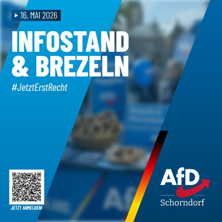 AfD Schorndorf Infostand am 16.05.2026